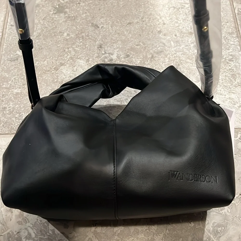 JW Anderson Twister Hobo Bag, Black New w/Tag +Dust Bag Retail $990 QUIET LUXURY